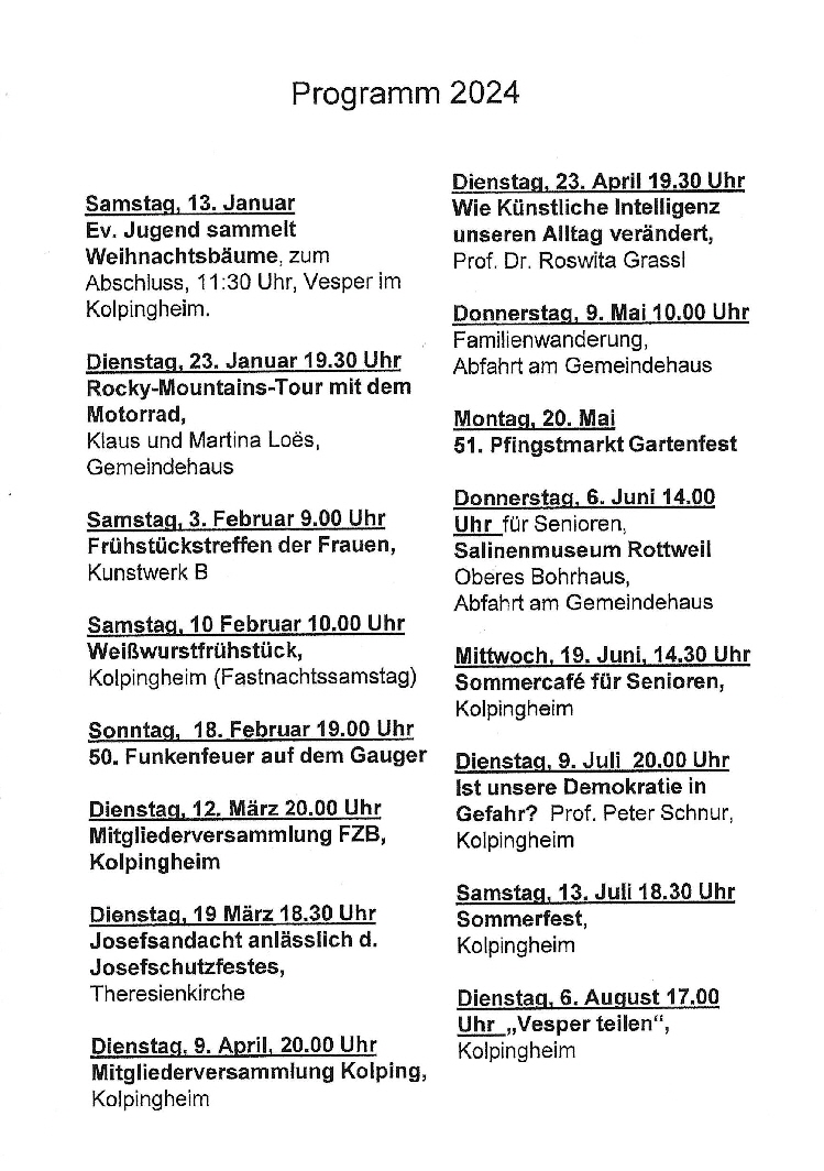 Programm 01 bis 08 2024
